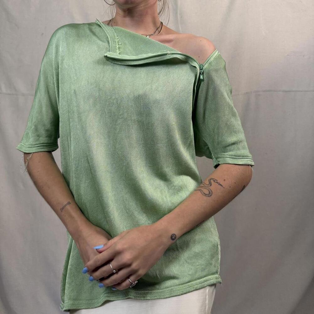 Vintage Gianni Versace Sheer Knit Top – Made in Italy